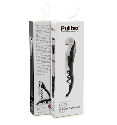 Pulltex Korkenzieher Classic Schwarz mit Etui