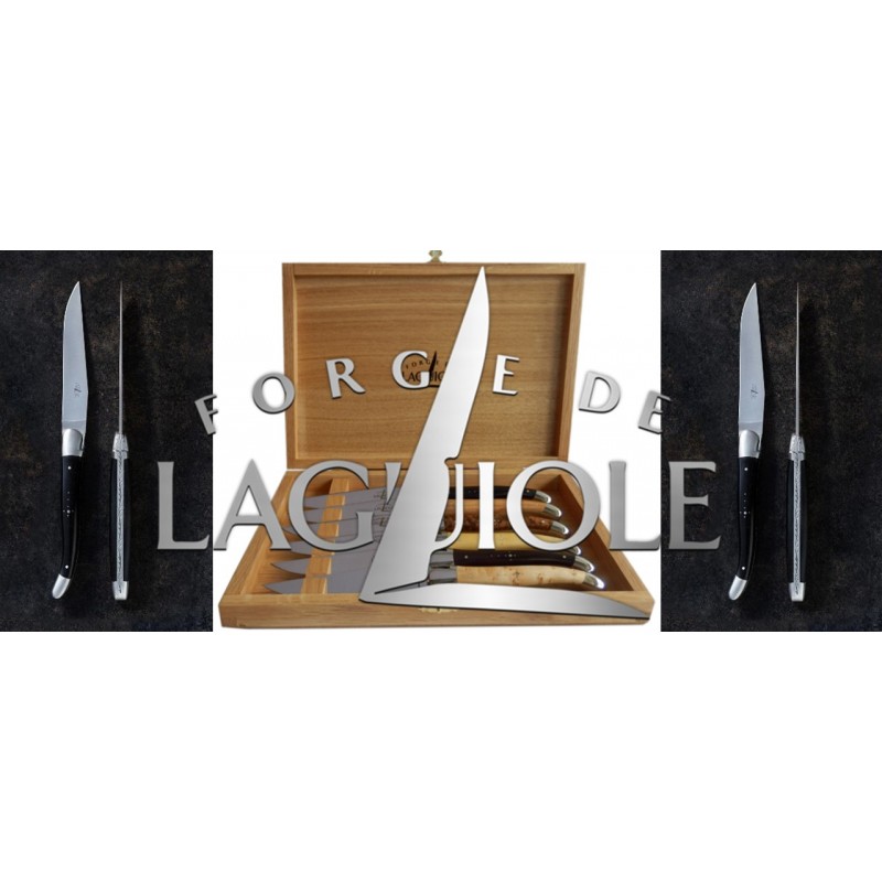 Steakmesser Set Wacholder - satiniert - 6-teiliges Set