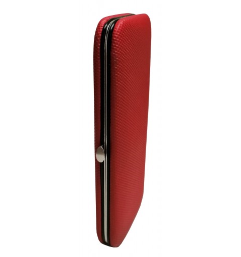 Manicure-Set Red Tex mit Hautzange