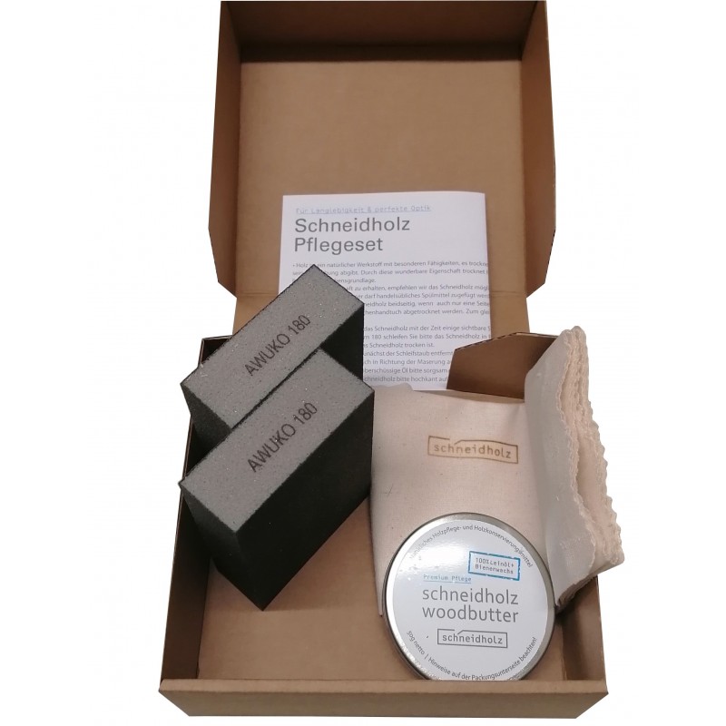 Pflegeset für Schneidbrett 4-teilig