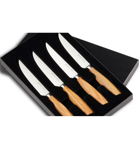 Steakmesser Set Olivenholz 4-teilig