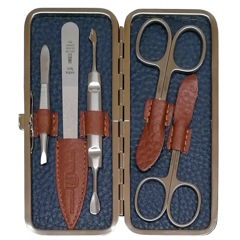 Manicure-Set Duo Color blau-braun