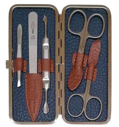 Manicure-Set Duo Color blau-braun