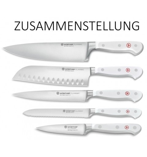 Messerblock Classic White mit 5 Messern