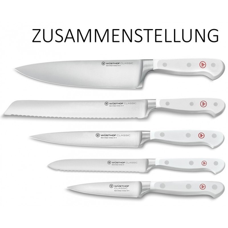 Messerblock Classic White mit 5 Messern