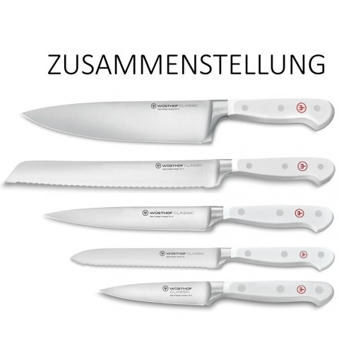 Messerblock Classic White mit 5 Messern