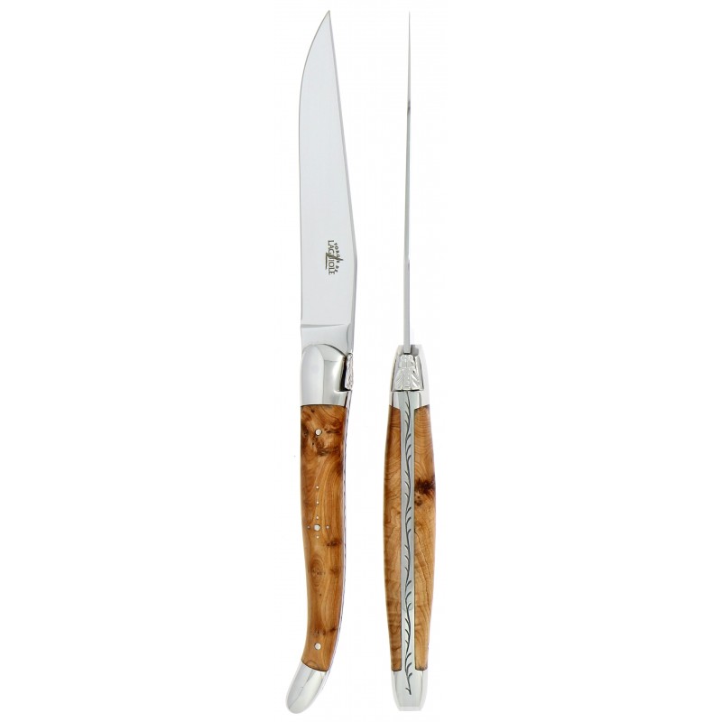 Steakmesser Set Wacholder - poliert - 2-teiliges Set