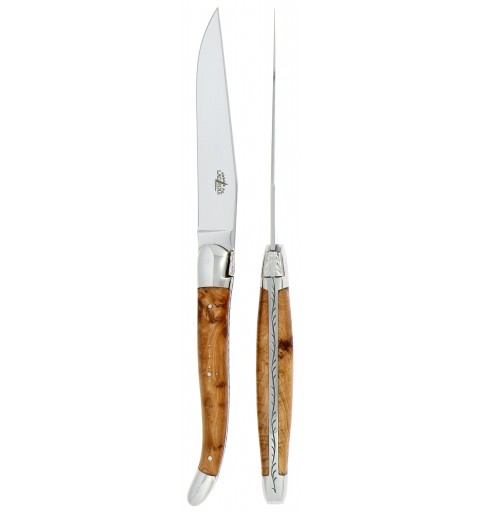 Steakmesser Set Wacholder - poliert - 2-teiliges Set