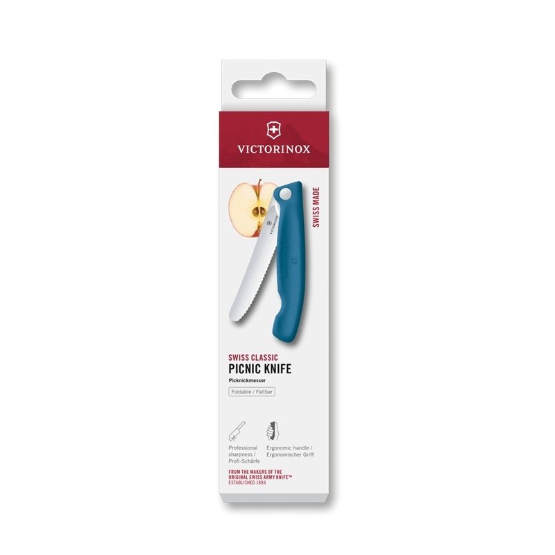 Picknickmesser Swiss Classic blau