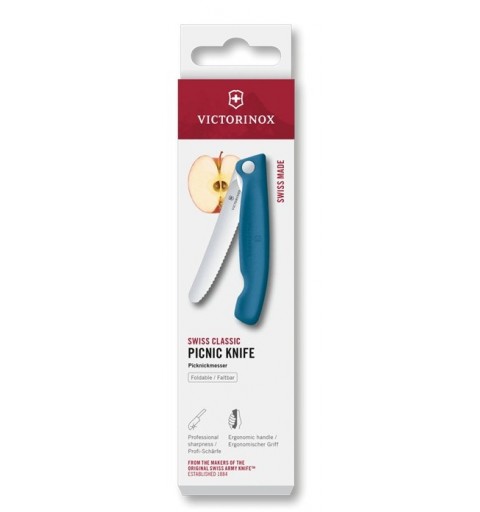 Picknickmesser Swiss Classic blau
