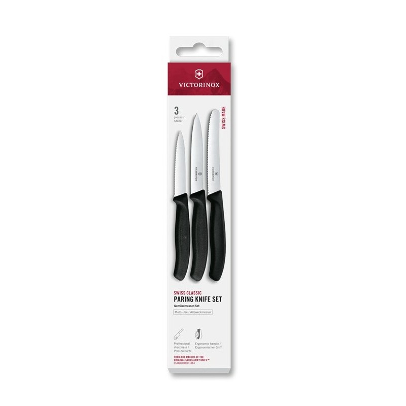 Gemüsemesser Set Swiss Classic 3-teilig