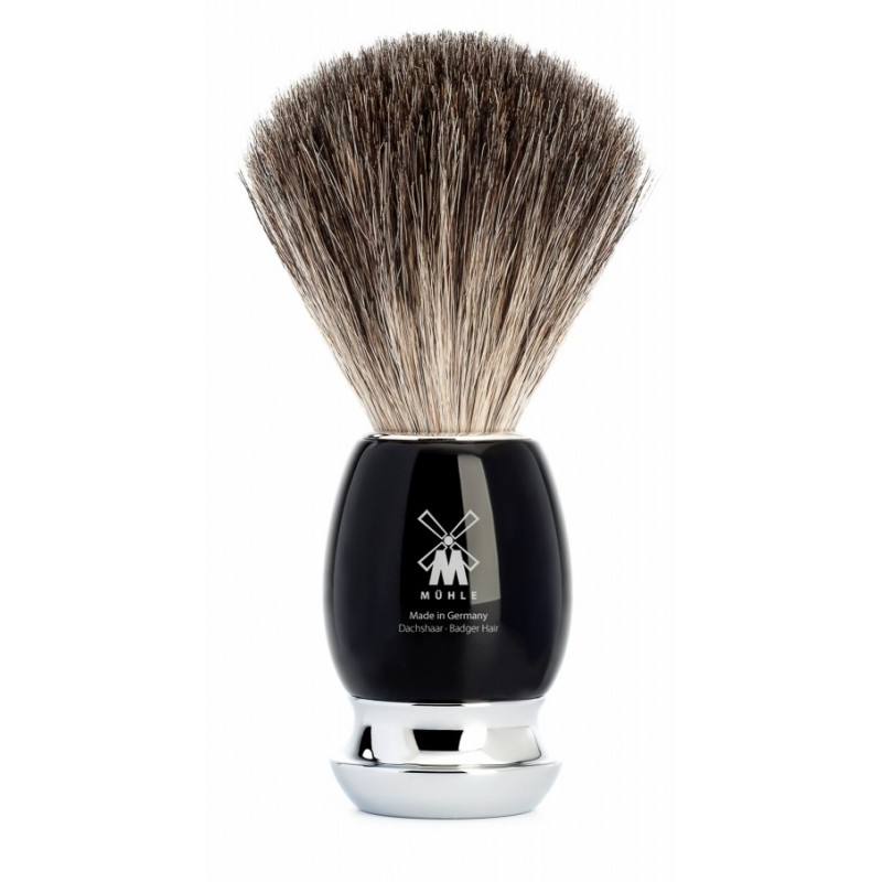 Rasierpinsel Mühle Edelharz schwarz