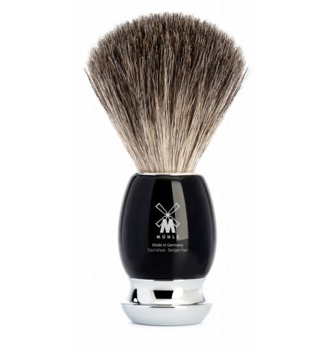 Rasierpinsel Mühle Edelharz schwarz