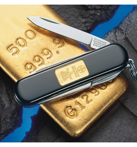 Victorinox Classic mit Goldbarren