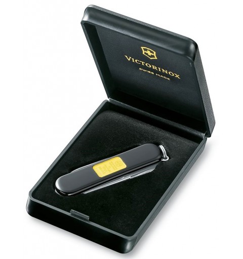 Victorinox Classic mit Goldbarren