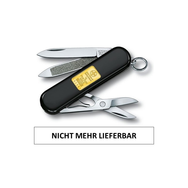 Victorinox Classic mit Goldbarren