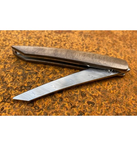 Sknife Taschenmesser Walnuss Damast